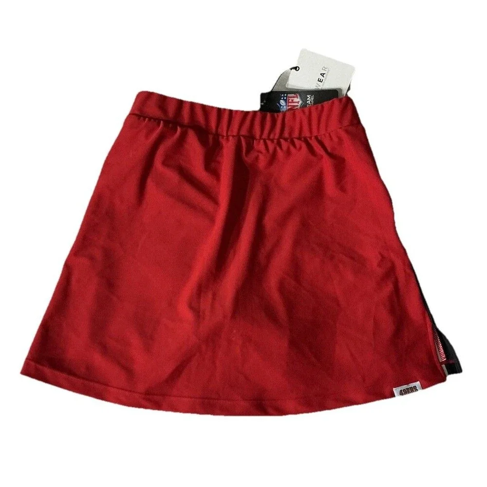 San Francisco 49ers Women Skirt NFL Wear Erin Andrews Red Sz Small NWT